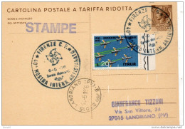 1976 CARTOLINA CON ANNULLO SPECIALE FIRENZE - Interi Postali