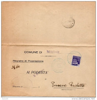 1945  LETTERA CON ANNULLO  VALLI PASUBIO   VICENZA - Poststempel