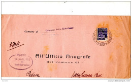 1945  LETTERA CON ANNULLO  GRUMOLO DELLE ABADESSE VICENZA - Marcophilie