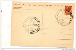 1976 CARTOLINA CON ANNULLO SPECIALE  DALMINE  BERGAMO  -  PREMIO NOTTE SANTA - Entero Postal