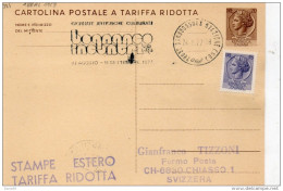 1977 CARTOLINA CON ANNULLO SPECIALE DOMODOSSOLA NO - Entero Postal