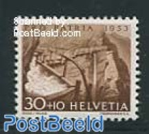 Switzerland 1953 30+10c, Stamp Out Of Set, Mint NH, Nature - Water, Dams & Falls - Nuevos