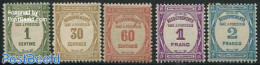 France 1927 Postage Due 5v, Unused (hinged) - Autres & Non Classés