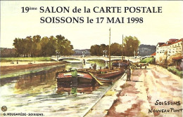 19ème Salon De La Carte Postale Soissons 17 Mai 1998 - Collector Fairs & Bourses