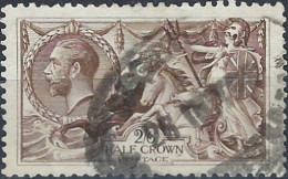 GB 1918 GV Seahorse 2/6d Chocolate Brown Bradbury Wilkinson Printing Used - Oblitérés