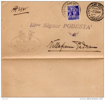 1944  LETTERA CON ANNULLO CAMISANO VICENTINO VICENZA - Storia Postale