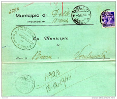 1944  LETTERA CON ANNULLO DELLO BRESCIA - Storia Postale