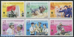 Macao 2014 Liberation Army 6v [++], Mint NH, History - Performance Art - Militarism - Music - Unused Stamps