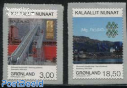 Greenland 2015 Mining 2v S-a, Mint NH, Science - Chemistry & Chemists - Mining - Nuevos