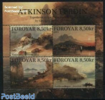 Faroe Islands 2015 Atkinsons Expedition Of 1833 4v M/s, Mint NH, Transport - Ships And Boats - Art - Paintings - Ships