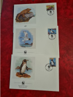 LETTRE FDC WORLD WIDE FUND 1992 ECUADOR GALAPAGOS Pingouins - Ecuador