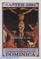 Dominica 1992 Easter, Crucifixion S/s, Mint NH, Religion - Religion - Art - Paintings - República Dominicana