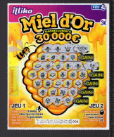 Grattage ILLIKO - MIEL D'OR 60201 Avec FSC 108706 - FRANCAISE DES JEUX - Lottery Tickets