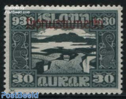 Iceland 1930 30A, Stamp Out Of Set, Unused (hinged) - Unused Stamps