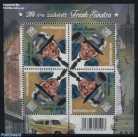 Hungary 2015 Frank Sinatra M/s, Mint NH, Performance Art - Transport - Music - Automobiles - Art - Bridges And Tunnels.. - Unused Stamps