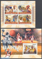 Togo 2010 Basketball 2 S/s, Mint NH, Sport - Basketball - Sport (other And Mixed) - Basket-ball