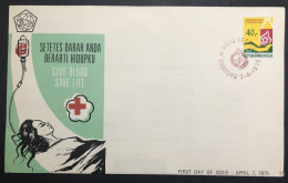 INDONESIA, Uncirculated FDC, « HEALTH », « KAMPANYE DONOR DARAH », 1975 - Indonesië
