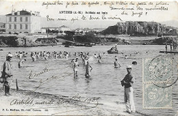 06)    ANTIBES  - Soldats Au Bain - Antibes