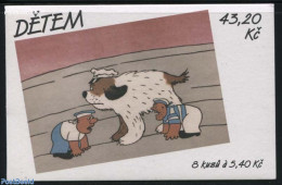 Czech Republic 2001 Children Day Booklet, Mint NH, Nature - Dogs - Stamp Booklets - Altri & Non Classificati