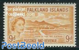 Falkland Islands 1955 9p, Stamp Out Of Set, Unused (hinged), Various - Lighthouses & Safety At Sea - Lighthouses
