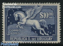 Uruguay 1943 10P, Stamp Out Of Set, Mint NH, Nature - Horses - Uruguay