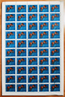 Hungria Pliego 50 Sellos Año 1969 Usado  Mariposas - Used Stamps