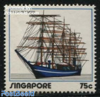 Singapore 1972 75c, Stamp Out Of Set, Mint NH, Transport - Ships And Boats - Ships