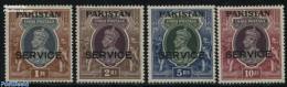 Pakistan 1947 On Service 4v, Unused (hinged) - Pakistán