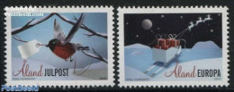 Aland 2015 Christmas 2v, Mint NH, Nature - Religion - Animals (others & Mixed) - Birds - Christmas - Weihnachten