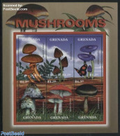 Grenada 2000 Mushrooms 6v M/s, Mint NH, Nature - Mushrooms - Champignons