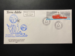 Lettre "Bateaux - Navire L'Astrolabe" 17/12/2017 - 869 -TAAF - Terre Adélie - Lettres & Documents