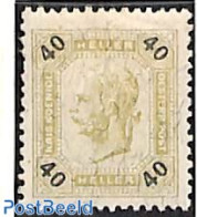 Austria 1899 40H, Perf. 13:12.5, Stamp Out Of Set, Unused (hinged) - Ongebruikt