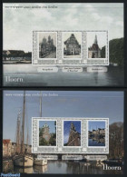 Netherlands - Personal Stamps TNT/PNL 2011 Cities In The Past And Present 2 S/s, Hoorn, Mint NH, Transport - Ships And.. - Ships