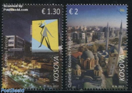 Kosovo 2017 Ferizaj 2v, Mint NH, Religion - Churches, Temples, Mosques, Synagogues - Chiese E Cattedrali