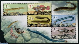 New Zealand 2017 Native Freshwater Fish S/s, Mint NH, Nature - Fish - Unused Stamps