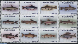 Suriname, Republic 2017 Fish 12v Sheetlet, Mint NH, Nature - Fish - Peces