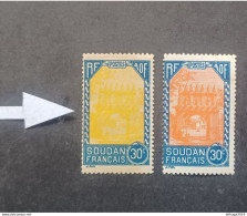 COLONIE FRANCE SOUDAN 1939 PORTE D ENTREE DE DJENNE CAT YVERT N 111 COLOR ERROR NO ORANGE BUT, YELLOW MNH - Neufs