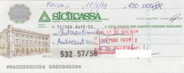 SICILCASSA  /   Assegno Bancario - Autres & Non Classés