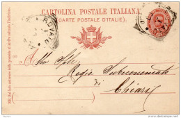 1900  CARTOLINA CON ANNULLO ROVATO BRESCIA - Ganzsachen