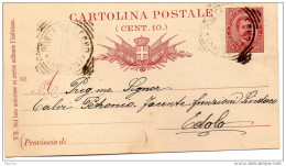 1892 LETTERA CON ANNULLO PONTE DI LEGNO BRESCIA - Entero Postal