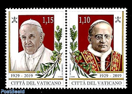 Vatican 2019 90 Years Vatican City 2v [:], Mint NH, Religion - Religion - Nuevos