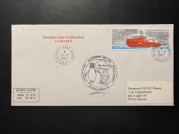 Lettre "Bateaux - Navire L'Astrolabe" 14/11/2017 - 869 -TAAF - Crozet - Storia Postale