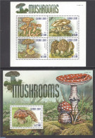 Sierra Leone 2015 Mushrooms 2 S/s, Mint NH, Nature - Mushrooms - Champignons
