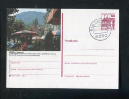 "BUNDESREPUBLIK DEUTSCHLAND" 1983, Bildpostkarte Mit Bildgleichem Stempel Ex "BAD NAUHEIM" (L1046) - Illustrated Postcards - Used