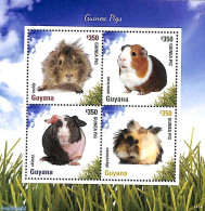 Guyana 2014 Guinea Pigs 4v M/s, Mint NH, Nature - Animals (others & Mixed) - Guyana (1966-...)
