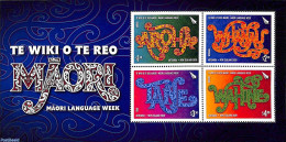 New Zealand 2020 Maorie Language Week S/s, Mint NH, Science - Esperanto And Languages - Nuevos