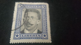 LİBERYA-1920-30   5  C      DAMGALI - Liberia