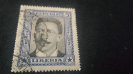 LİBERYA-1920-30   5  C      DAMGALI - Liberia