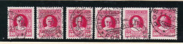 1929 Vaticano Vatican SEGNATASSE  POSTAGE DUE 80 Cent (x 6) Usati USED - Strafport