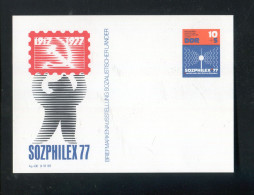 "DDR" 1977, Sonderpostkarte Mi. P 92 "SOZPHILEX" ** (L1048) - Postales - Nuevos